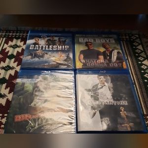 4 Blu-ray Disc BAD BOYS,CONSTANTINE, BATTLESHIP,DINOSAURS ALIVE